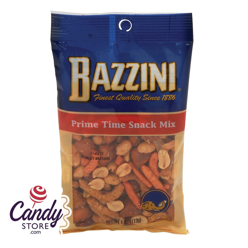 Bazzini Prime Time Snack Mix 4oz Peg Bags – 12ct
