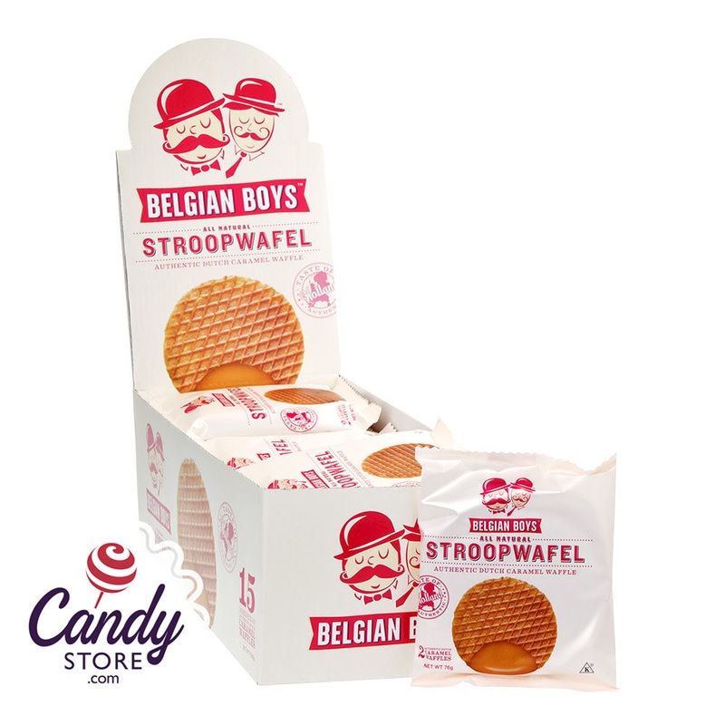 Belgian Boys Caramel Stroopwafel 2.68oz – 15ct