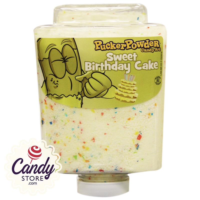 Birthday Cake Pucker Powder Candy Art – 9oz Bottle
