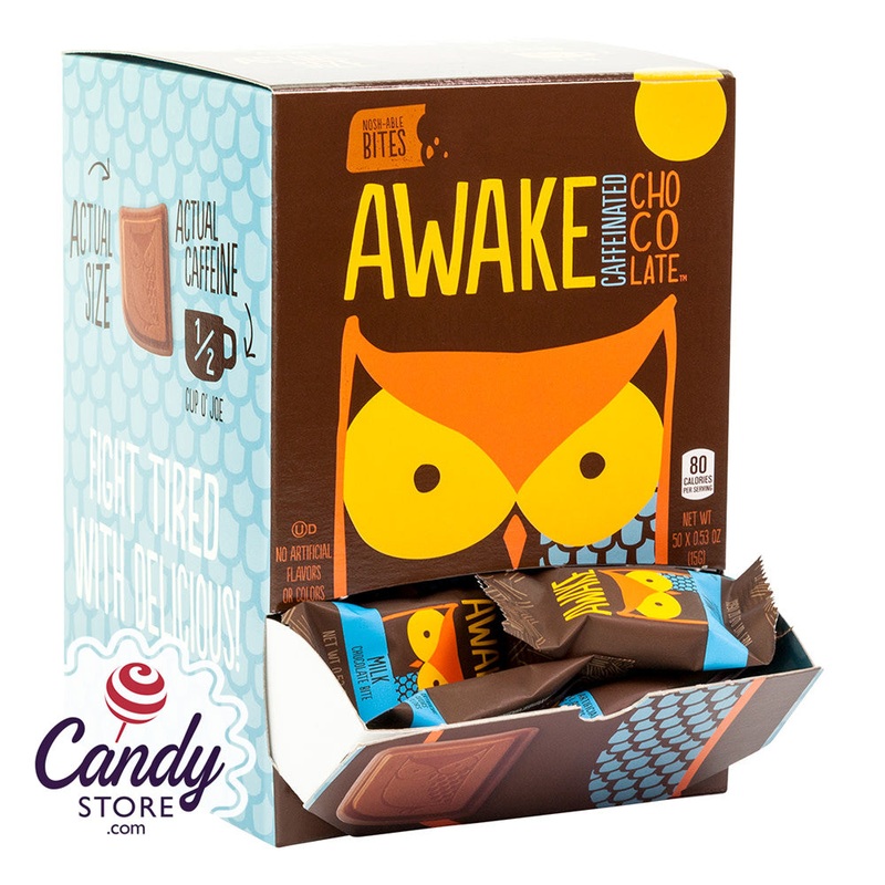 Caffeinated Awake Bites Milk Chocolate – 50ct