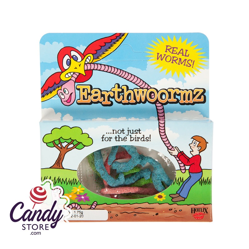 Earthwoormz Candy-Coated Real Earth Worms – 24ct