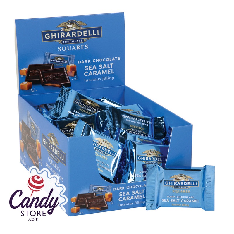 Ghirardelli Salted Caramel Squares Dark Chocolate Bulk – 55ct