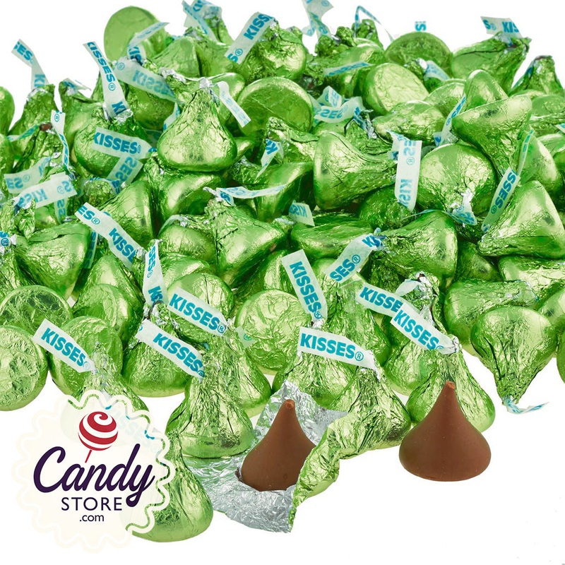 Green Hershey Kisses – 4.17lb Bulk