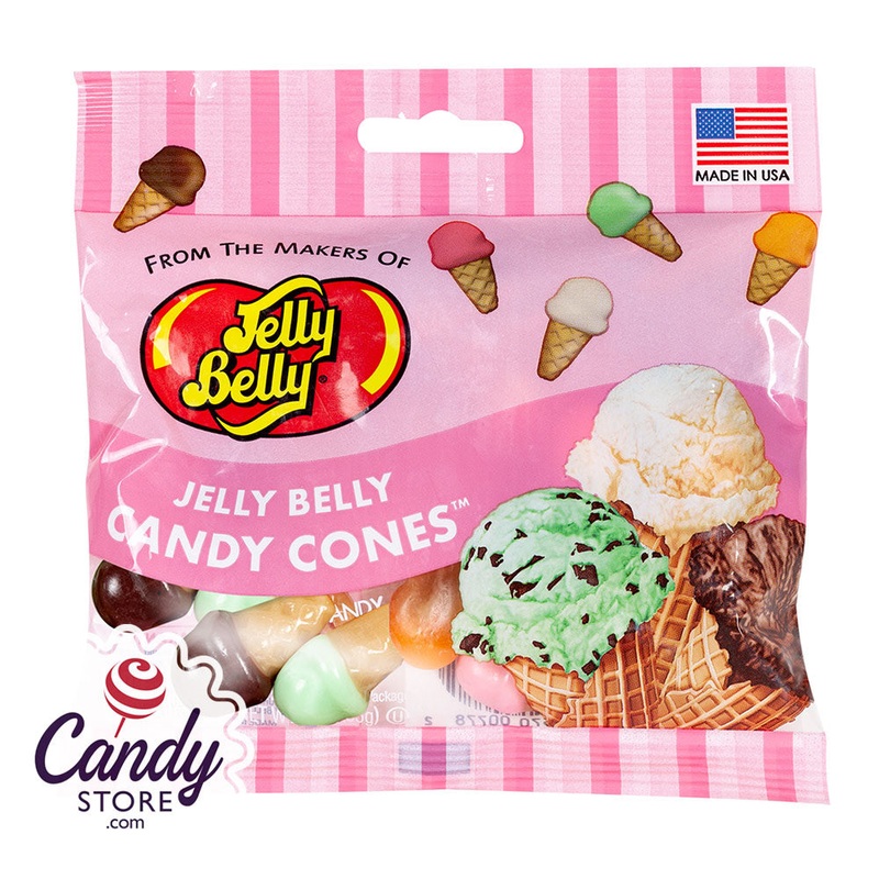 Ice Cream Candy Cones Jelly Belly 3oz Peg Bag – 12ct