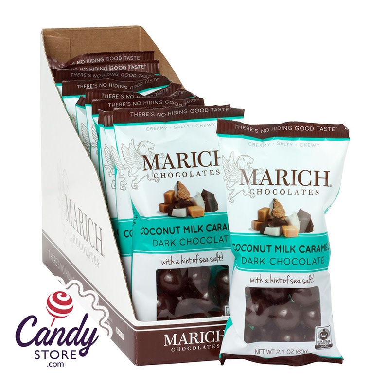 Marich Dark Chocolate Coconut Milk Caramels 2.1oz – 12ct