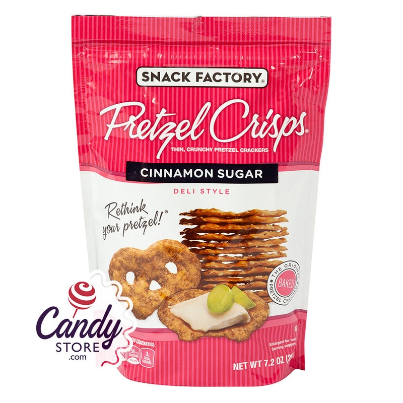 Pretzel Crisps Cinnamon Sugar 7.2oz Pouch – 12ct
