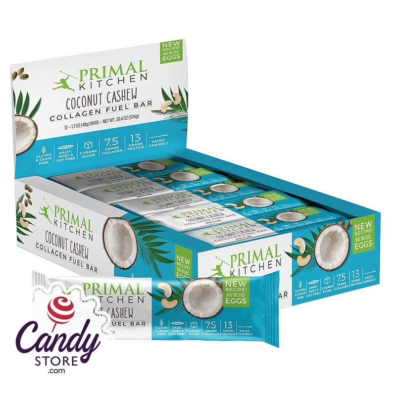 Primal Kitchen Coconut Cashew Collagen Fuel Bar 1.7oz – 12ct