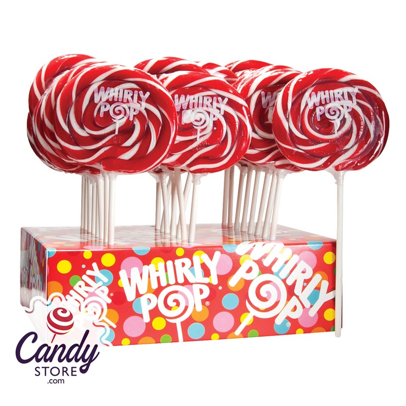 Red Whirly Pops – 24ct Displays