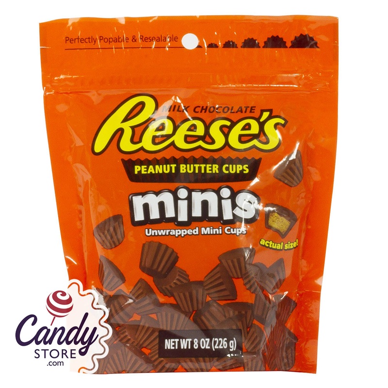 Reese’s Peanut Butter Mini Cups 7.6oz Pouch – 12ct