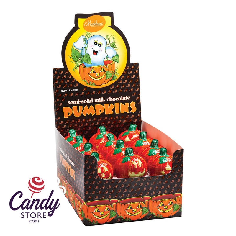 Semi Solid Milk Chocolate Pumpkins – 24ct