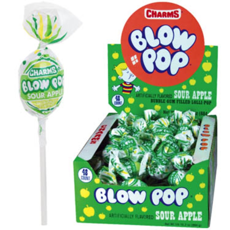 Sour Apple Blow Pops – 48ct