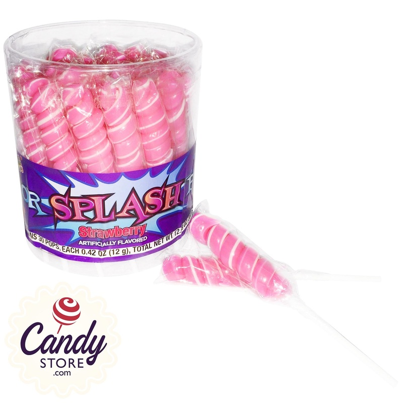 Spiral Color Splash Mini Pops Baby Pink – 30ct