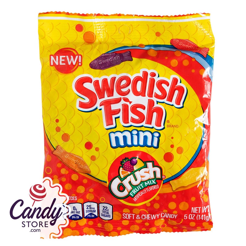 Swedish Fish Crush Fruit Mix Peg Bags 5oz – 12ct