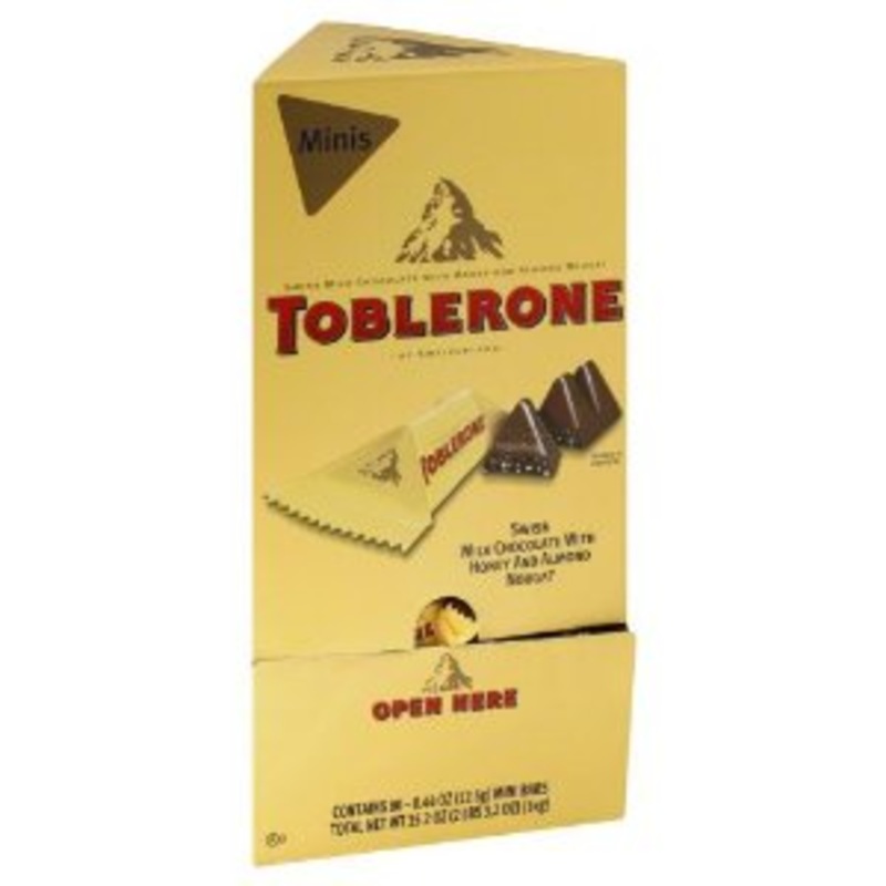 Toblerone Mini Chocolate Bars – 100ct