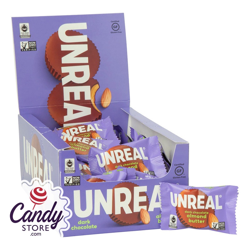 Unreal Dark Chocolate Almond Butter Cups – 40ct