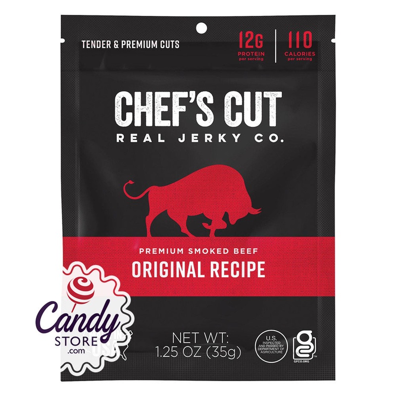 Chef’s Cut Original Steak Jerky 1.25oz Bags – 12ct