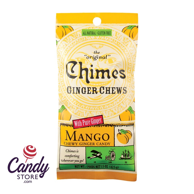 Chimes Mango Ginger Chews 1.5oz Bag – 12ct