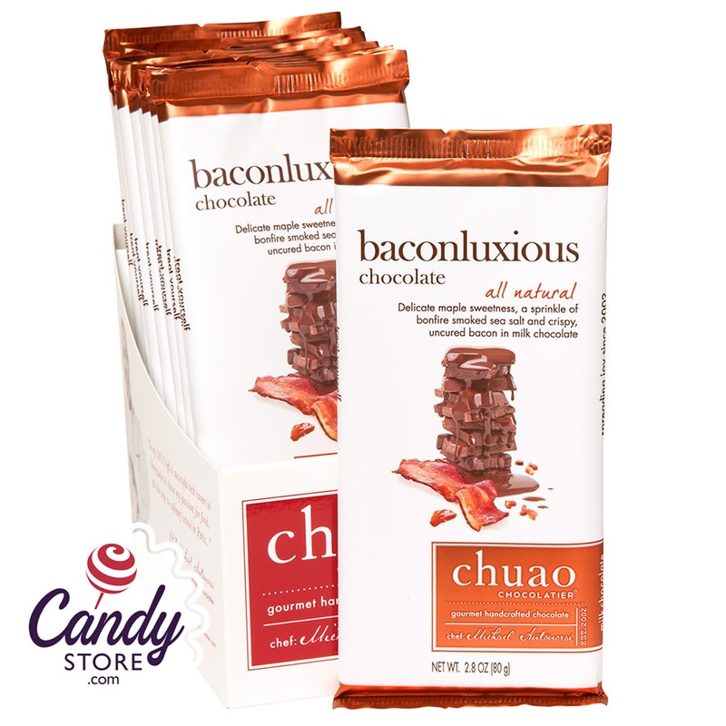 Chuao Baconluxious Milk Chocolate Bars – 12ct