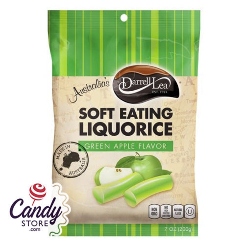 Darrell Lea Soft Eating Licorice Green Apple – 8ct