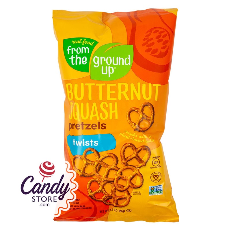 From The Ground Up Butternut Squash Pretzel Twists 4.5oz Bags – 12ct