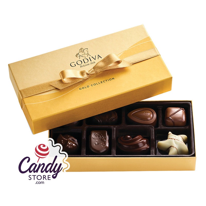 Godiva Gold Ballotin 8-Piece Assortment Boxes – 12ct