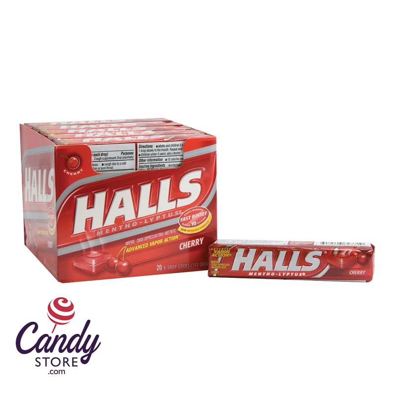 Halls Cherry Cough Drops – 20ct