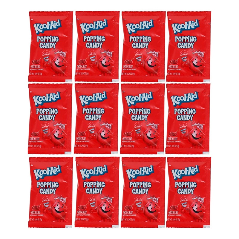 Kool-Aid Popping Candy Large Size – Cherry (Pack of 12)