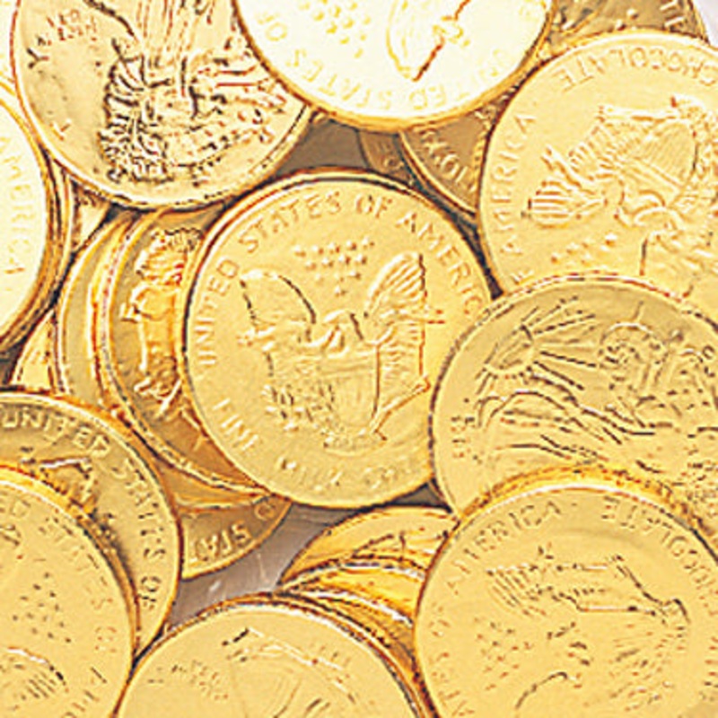 Large Gold Chocolate Coins – 10lb