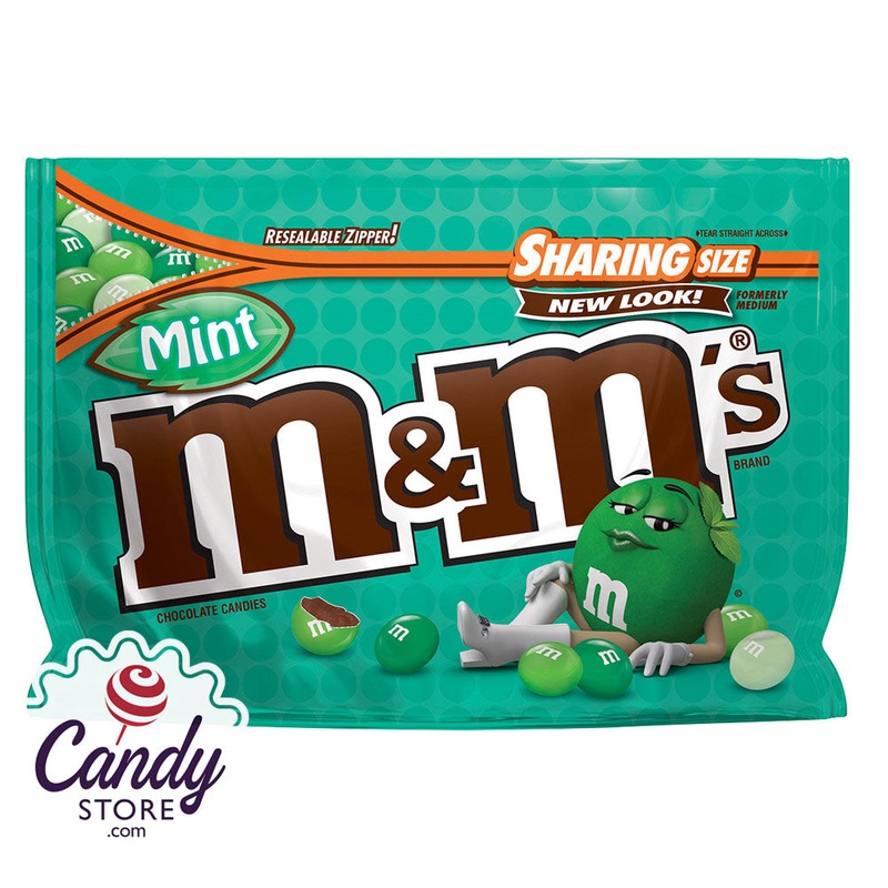 M&M Dark Chocolate Mint Sup 9.6oz – 8ct