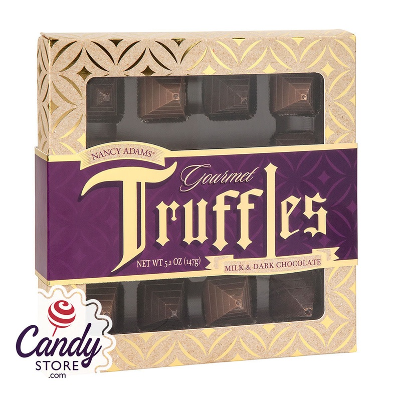 Milk And Dark Chocolate Truffles 5.2oz Box Nancy Adams – 6ct