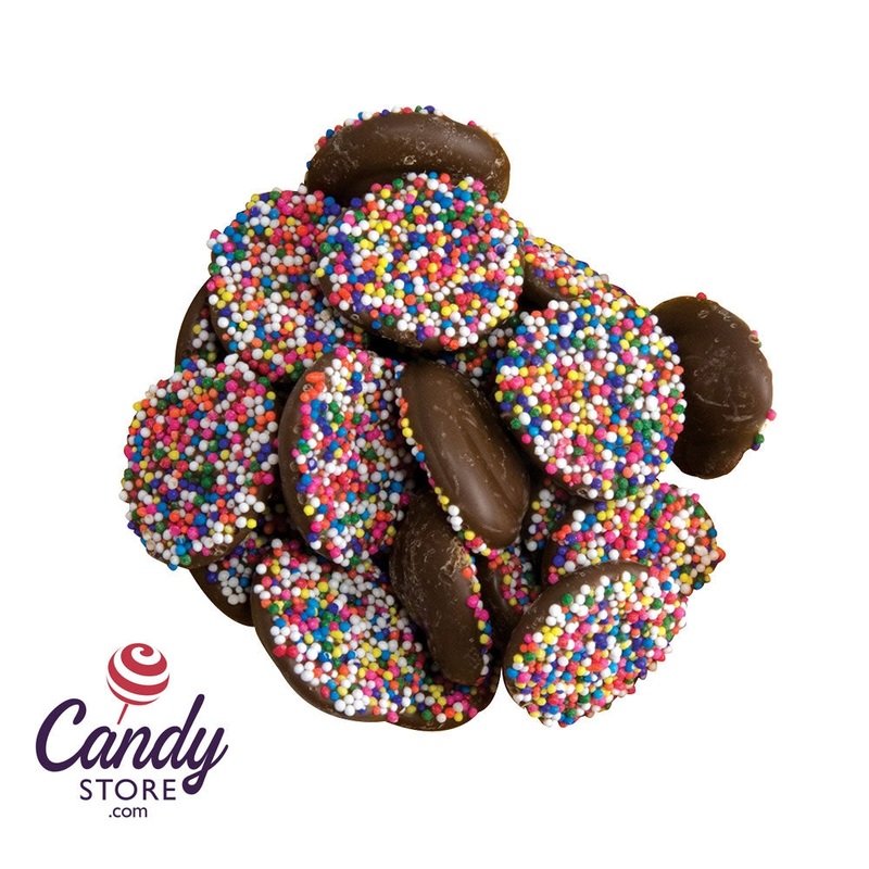 Nonpareils Chocolates w Rainbow Seeds by Asher’s – 8lb