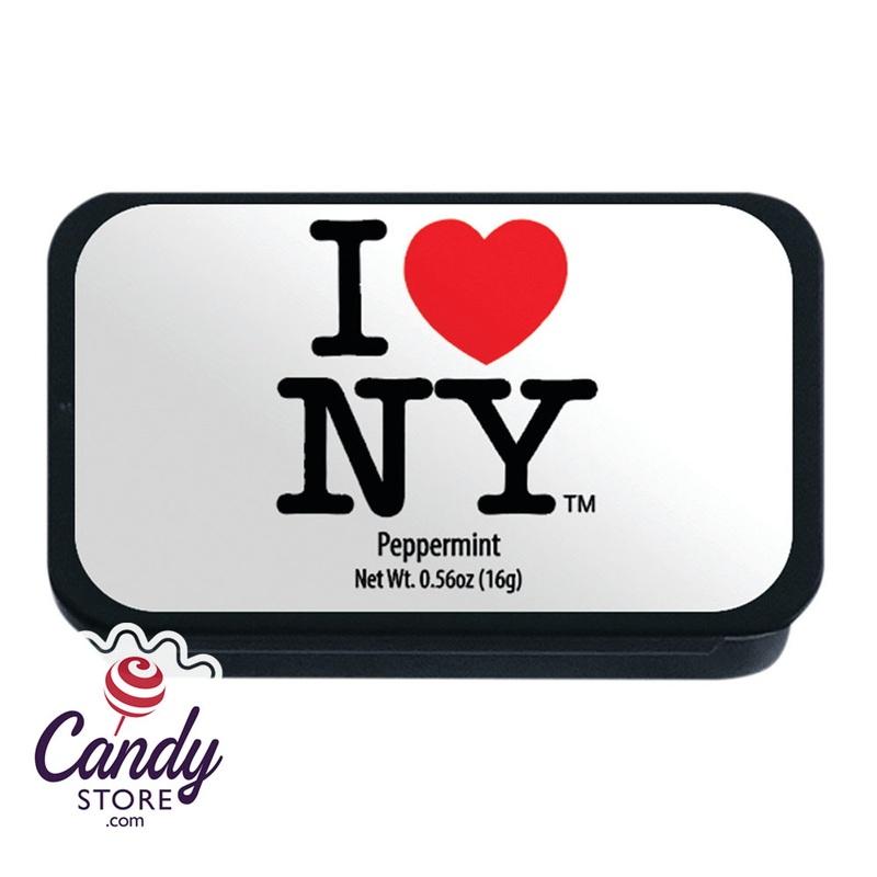 NYC Souvenir Peppermint White 0.56oz Slyder Tin – 24ct