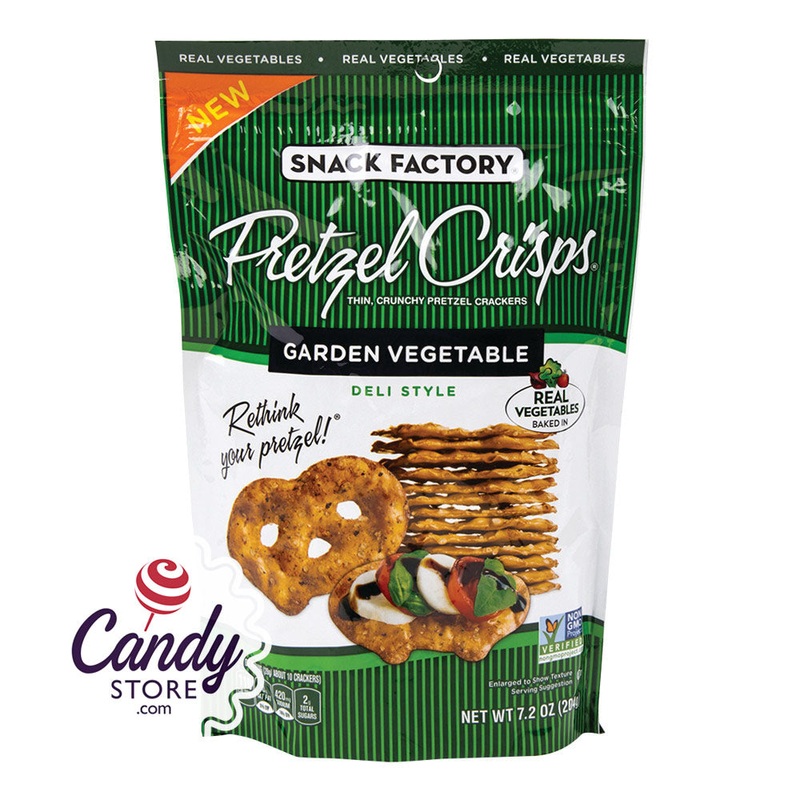 Pretzel Crisps Garden Vegetable 7.2oz Pouch – 12ct