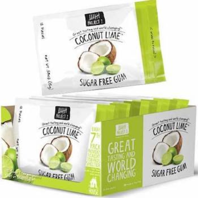 Project 7 Coconut Lime Gum Pouches – 12ct
