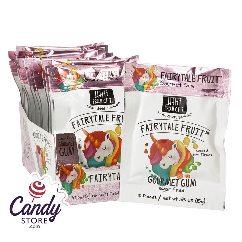 Project 7 Fairytale Fruit Gum 0.53oz – 12ct