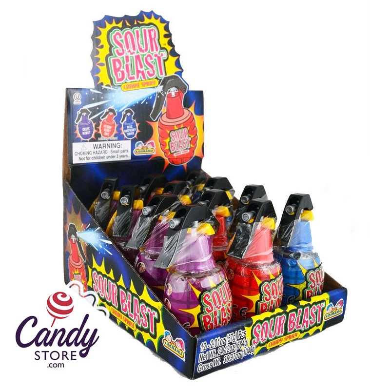 Sour Blast Sour Candy Spray Bottle – 12ct