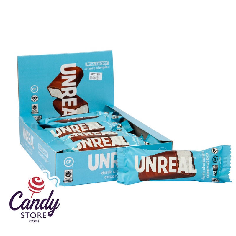 Unreal Dark Chocolate Coconut Bars – 12ct