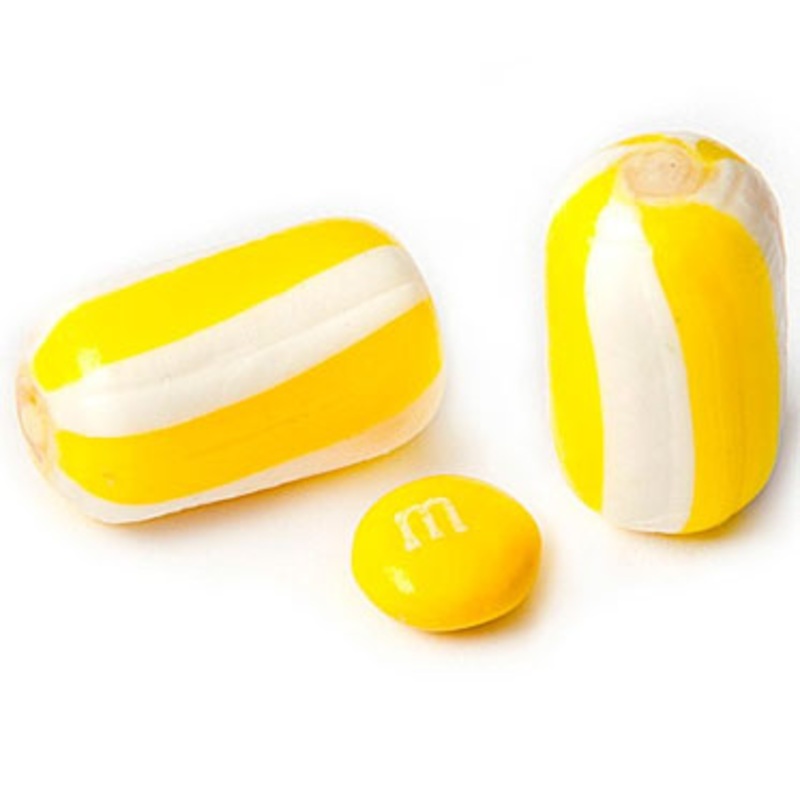 Yellow Sassy Cylinders Candy – 5lb