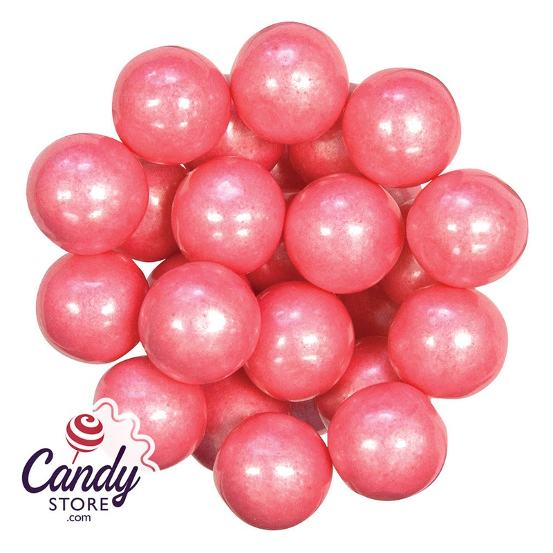 Bright Pink Shimmer Gumballs 1-Inch – 12lb