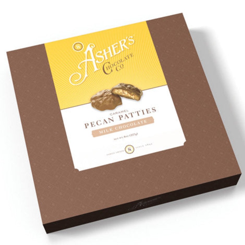 Caramel Pecan Patties Milk Chocolate – 8oz Gift Box – 10ct