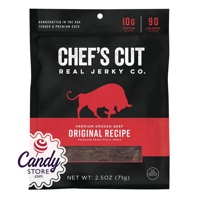 Chef’s Cut Original Beef Jerky 2.5oz Bags – 8ct