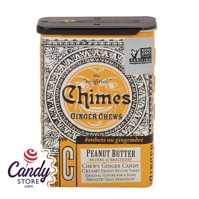 Chimes Peanut Butter Ginger Chews 2oz 20ct Tin – 20ct