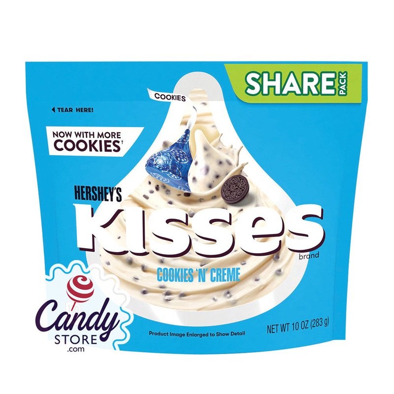 Cookies N Creme Hershey’s Kisses – 8ct Pouches