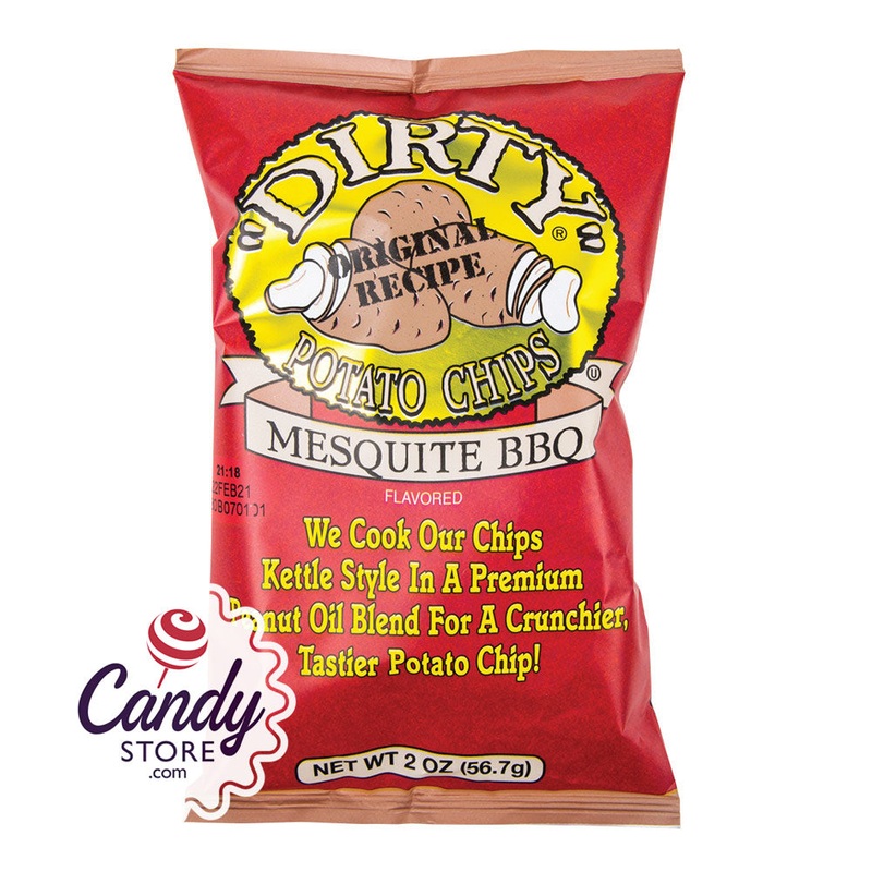 Dirty Mesquite Bbq Potato Chips 2oz Bags – 25ct