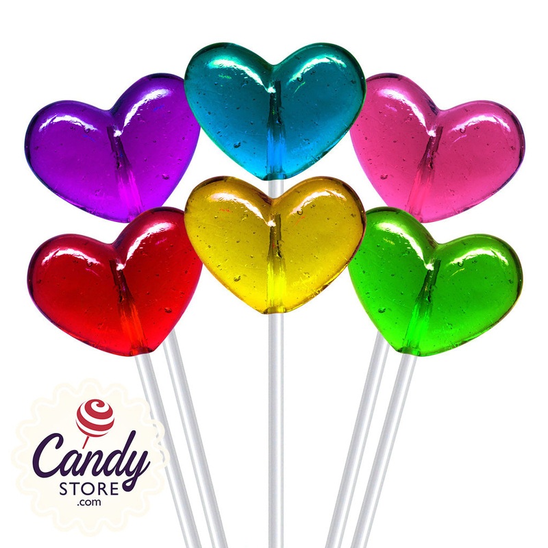 Fancy Pops Hearts Lollipops – 100ct