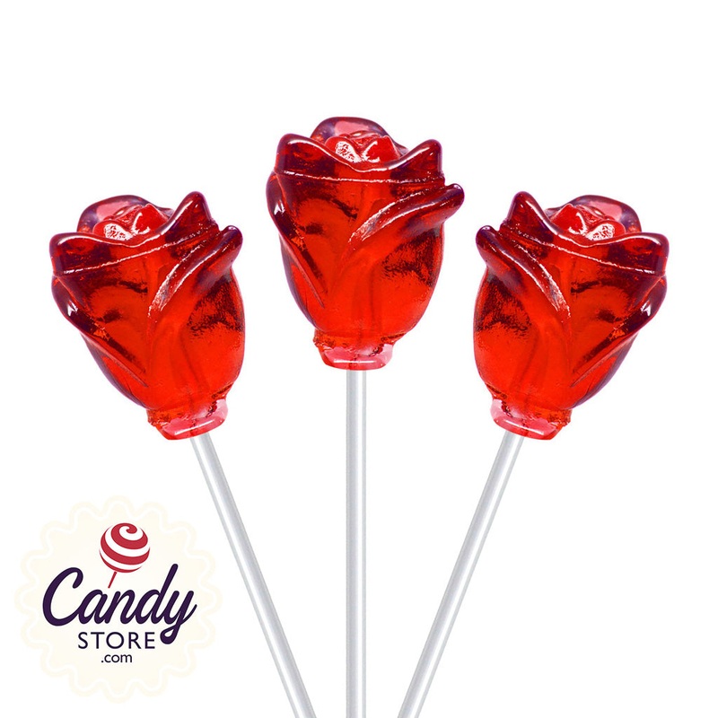 Fancy Pops Red Roses Lollipops – 100ct