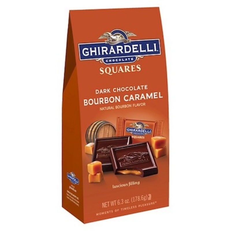 Ghirardelli Squares Dark Chocolate Bourbon Caramel Pouch – 6ct