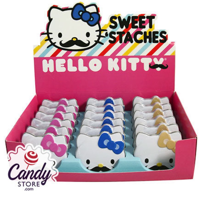 Hello Kitty Sweet Stache Moustaches – 18ct Tins