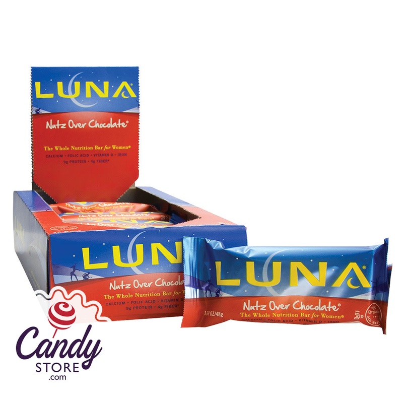 Luna Nutz Over Chocolate 1.69oz Bar – 15ct