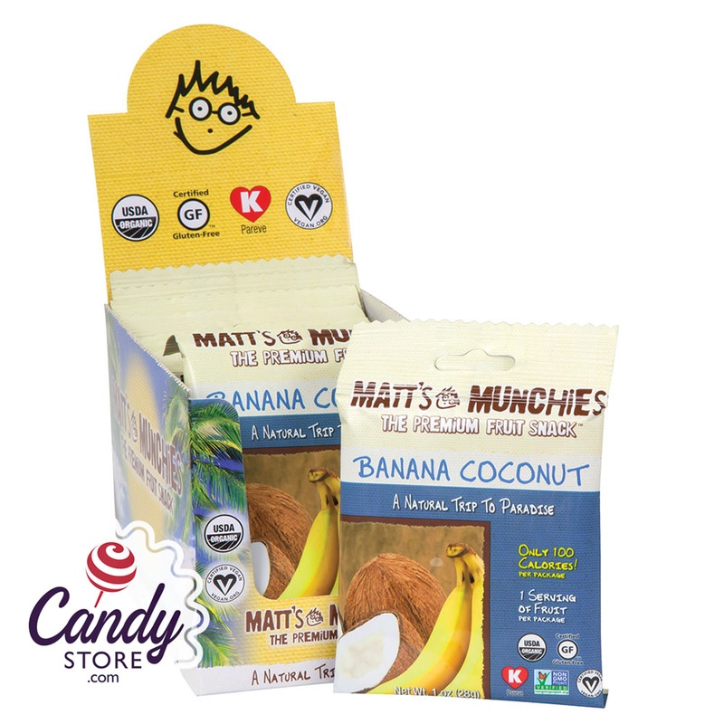Matt’s Munchies Banana Coconut 1oz – 12ct